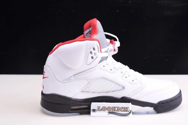 One Kick Red Retro Silver Fire (2020) Air Jordan 5 Tongue DA1911-102 0811